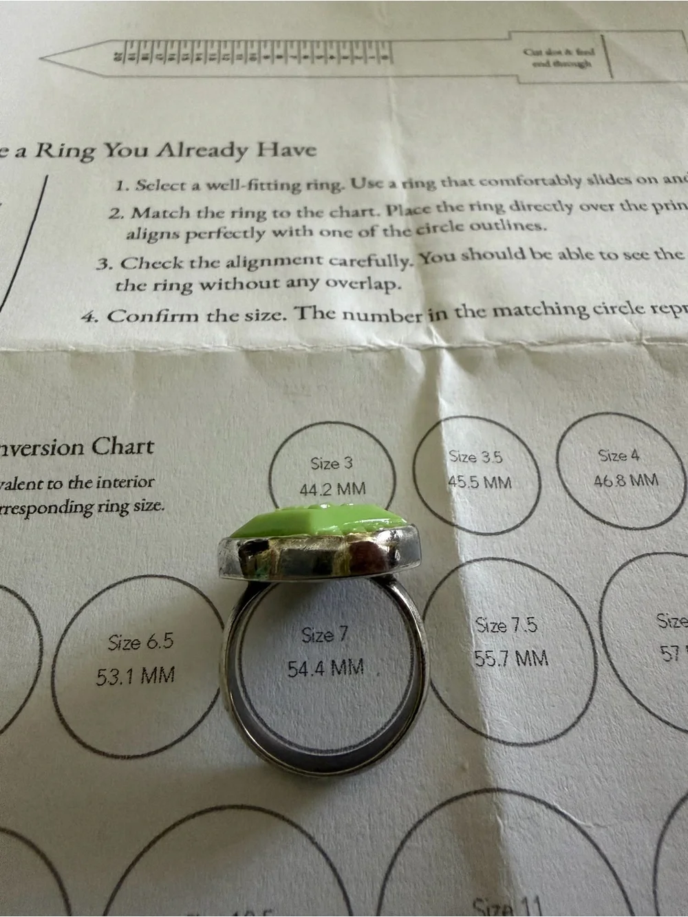 Vintage Button Ring
